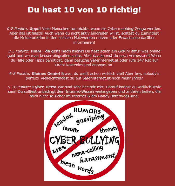 Aktiv gegen Cyber-Mobbing