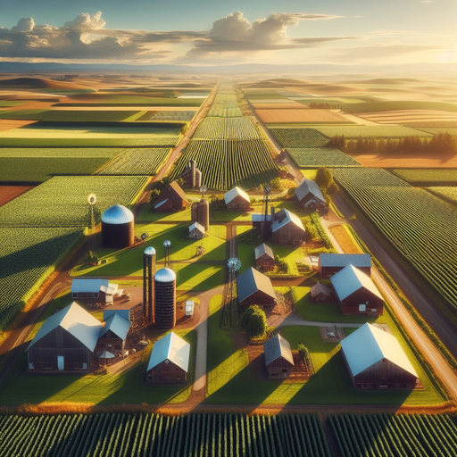Bild einer sehr großen Farm