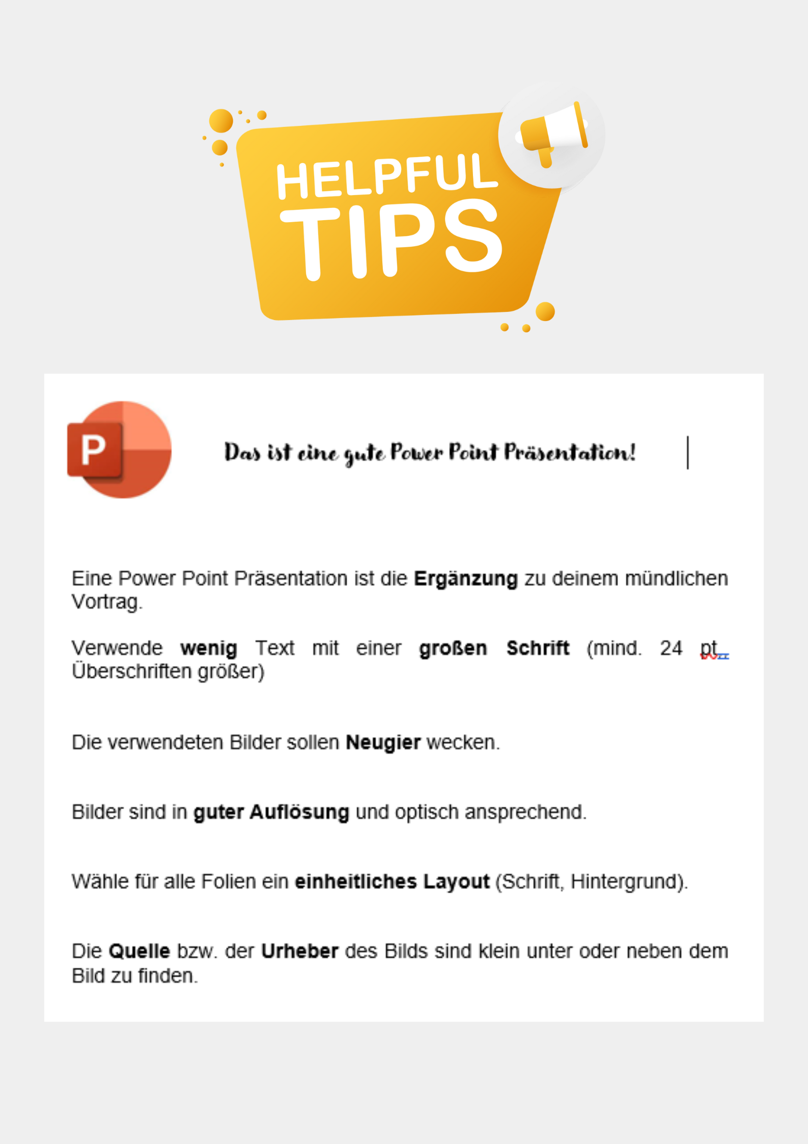 Tipps für eine gelungene PPP