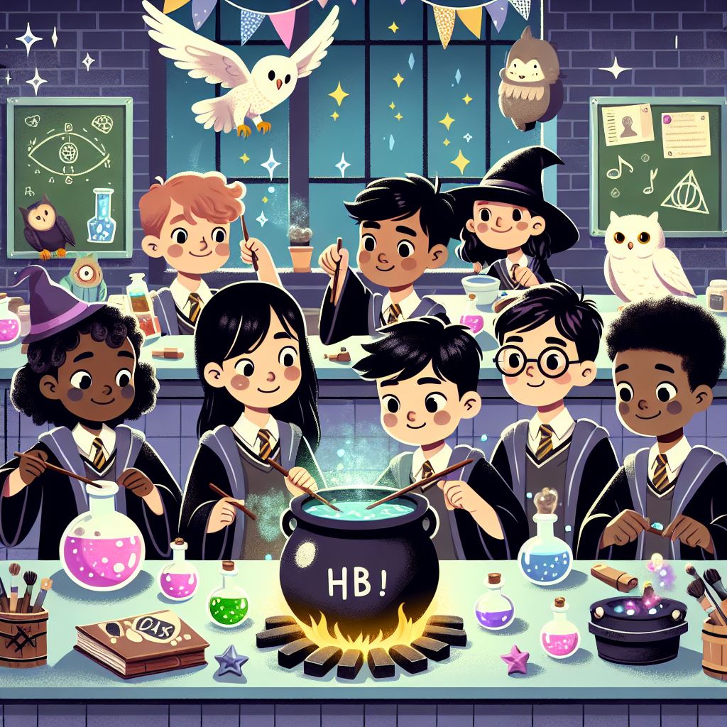 a final pottery scene, where students brew a potion