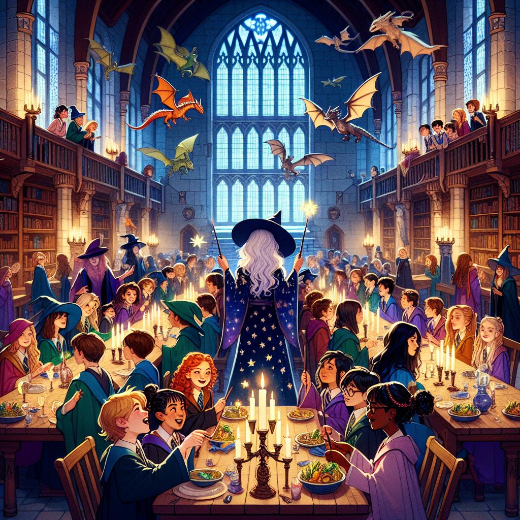 dragon day party in the big hall
