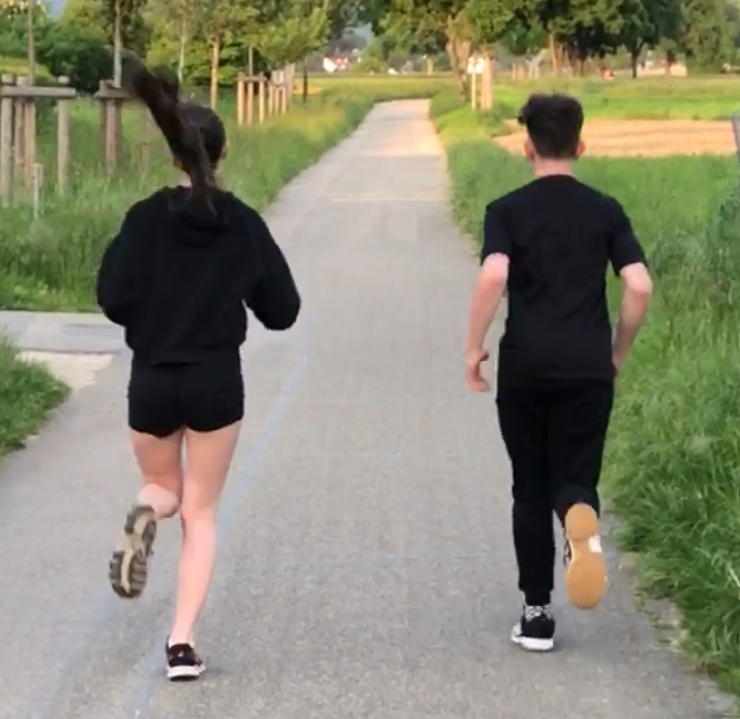 jogging