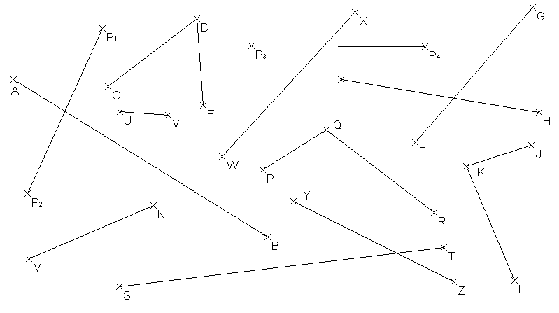 Geometrische Objekte mit Strecken